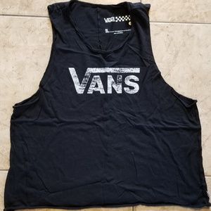 Vans Logo Muscle Tee Large